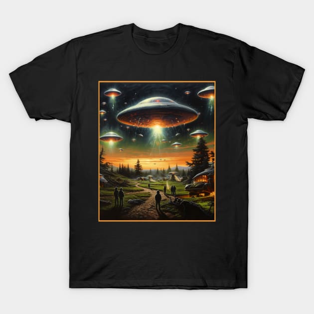 UFO Invasion T-Shirt by OscarVanHendrix